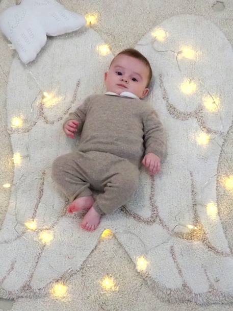 Tapis coton Lavable Mini Ailes D'ange - blanc - vertbaudet enfant 