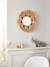 Miroir rond raphia beige / rose - vertbaudet enfant 