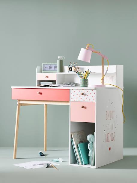Bureau enfant Léa BLANC - BOIS - vertbaudet enfant 