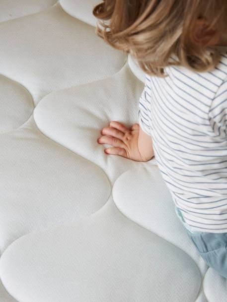 Matelas enfant mousse recyclée thermorégulateur traité Passerelle® blanc - vertbaudet enfant 