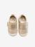Soepele babyslofjes met klittenband goud+oudroze - vertbaudet enfant 