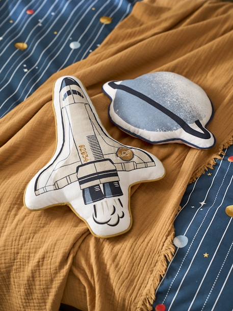 Lot de 2 coussins Space bleu imprimé - vertbaudet enfant 