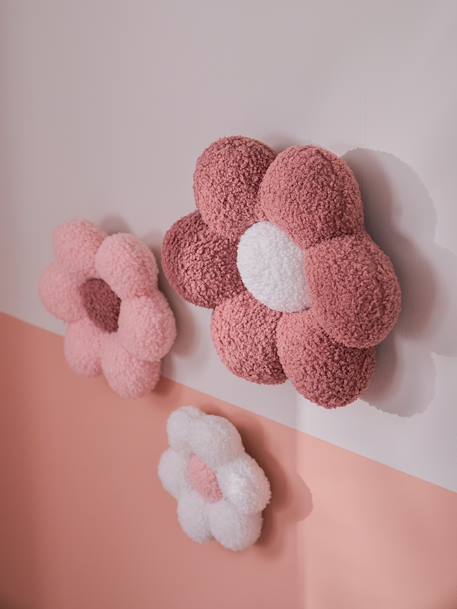 Lot de 3 fleurs bouclette rose imprimé - vertbaudet enfant 