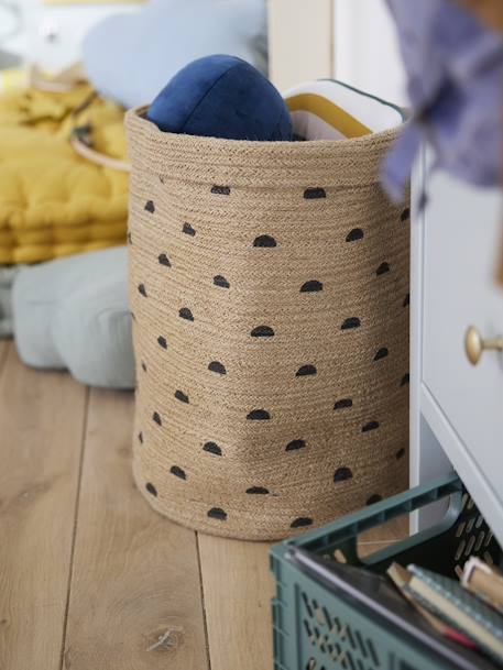 Panier de rangement XL en jute Ethnique naturel - vertbaudet enfant 
