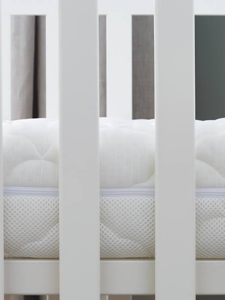 Matelas bébé Parfait déhoussable blanc - vertbaudet enfant 
