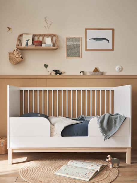 Verstelbaar Babybed 70x140cm LIGNE COMETE wit - vertbaudet enfant 