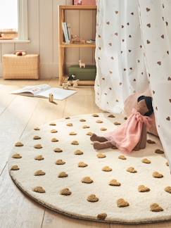 -Tapis rond Coeur