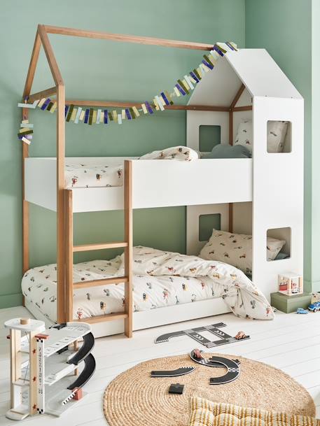 Stapelbed voor kinderen Cabane wit - vertbaudet enfant 