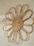 Lot de 5 fleurs murales en rotin beige - vertbaudet enfant 