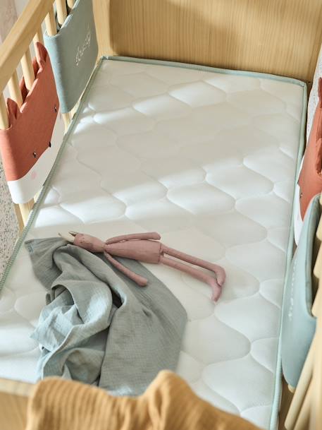 Matelas bébé mousse recyclée thermorégulateur traité Passerelle® blanc - vertbaudet enfant 