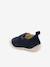 Soepele babyslofjes met klittenband marineblauw - vertbaudet enfant 