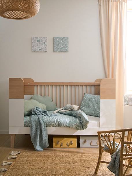 Evolving Babybed 70x140cm LIGNE MOKA wit/hout - vertbaudet enfant 