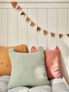 Linge de maison et décoration-Décoration-Matelas de sol, coussin-Coussin animal en gaze de coton personnalisable