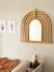 Miroir arc-en-ciel en rotin beige - vertbaudet enfant 