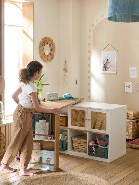 Bureau coulissable TOUPIE blanc - vertbaudet enfant 