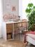 Bureau enfant CHEVRONS blanc/bois - vertbaudet enfant 