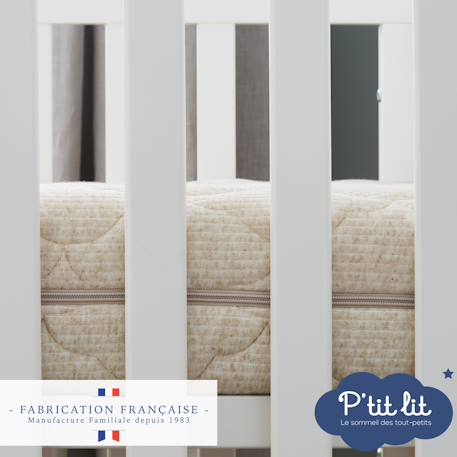 Matelas bébé déhoussable Coconut thermorégulateur blanc - vertbaudet enfant 
