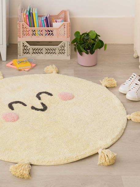 Tapis coton lavable You're my sunshine jaune - vertbaudet enfant 