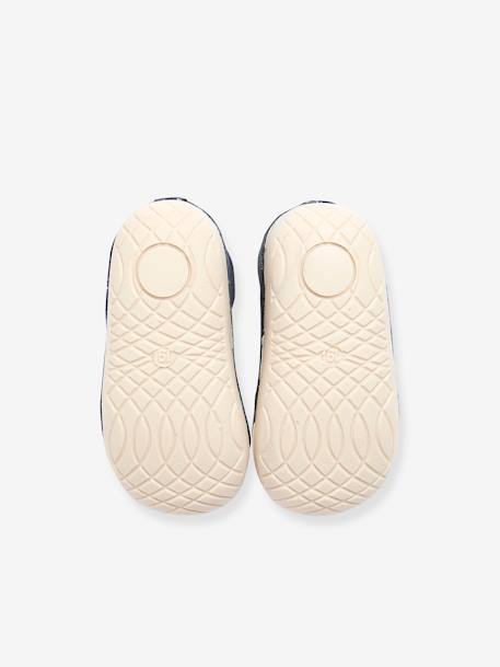 Soepele babyslofjes met klittenband marineblauw - vertbaudet enfant 