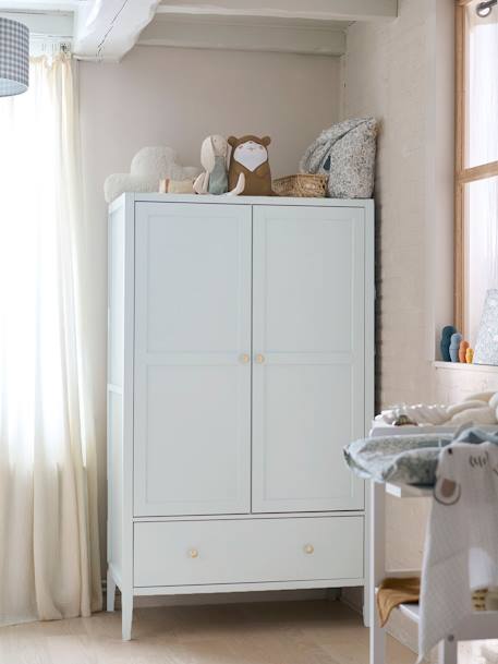 Armoire 2 portes PARISIENNE vert d'eau - vertbaudet enfant 