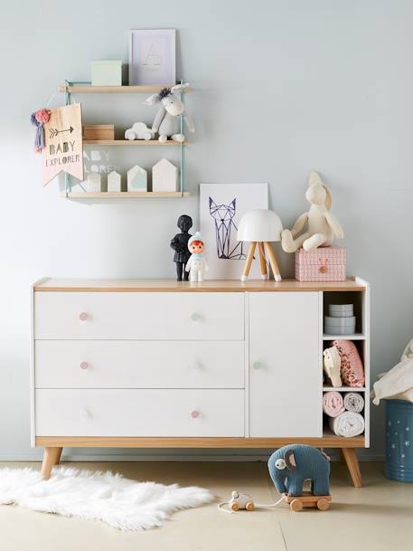 Commode XL LIGNE CONFETTI blanc - vertbaudet enfant 