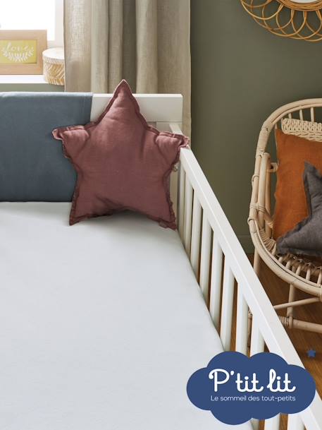 Drap magique 2 en 1 : drap-housse / alèse P'TIT LIT blanc - vertbaudet enfant 