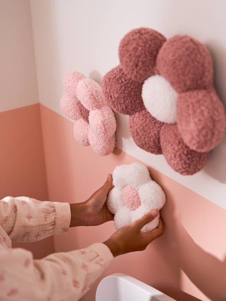Lot de 3 fleurs bouclette rose imprimé - vertbaudet enfant 