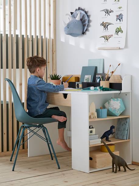 Bureau enfant School BLANC - BOIS - vertbaudet enfant 