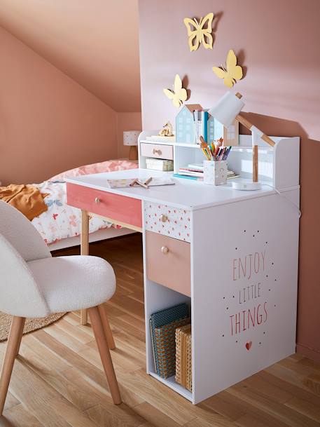 Bureau enfant Léa BLANC - BOIS - vertbaudet enfant 