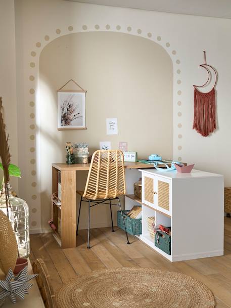 Bureau coulissable TOUPIE blanc - vertbaudet enfant 