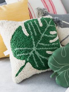 Linge de maison et décoration-Décoration-Tapis-Coussin lavable Monstera -
