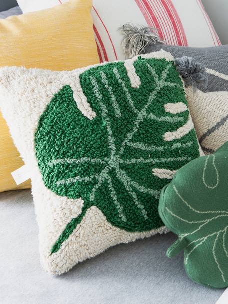 Coussin lavable Monstera - vert - vertbaudet enfant 