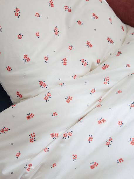 Parure housse de couette + taie d'oreiller enfant BFF écru - vertbaudet enfant 