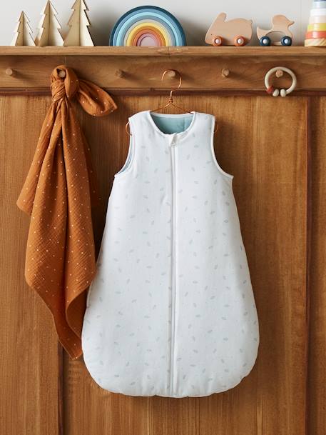 Gigoteuse ouverture centrale Dreamy en coton bio* personnalisable caramel+écru - vertbaudet enfant 