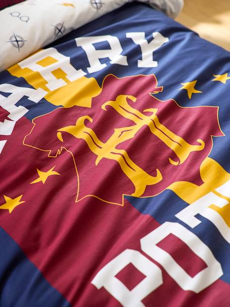 Parure housse de couette + taie d'oreiller enfant Harry Potter BLEU FONCE IMPRIME - vertbaudet enfant 