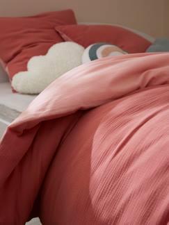 Linnengoed en decoratie-Beddengoed voor kind-Dekbedovertrek-100% tweekleurige dekbedhoes + kussensloop van katoengaas kinderen 