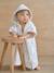 Poncho de bain bébé GIVERNY personnalisable, avec coton recyclé blanc imprimé - vertbaudet enfant 