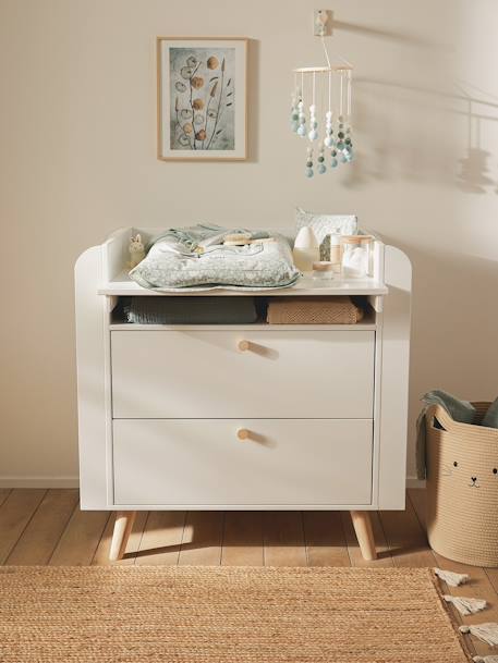 Commode à langer CONFETTI blanc - vertbaudet enfant 