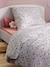 Parure housse de couette et taie d'oreiller RAINBOW FLOWERS blanc imprimé - vertbaudet enfant 