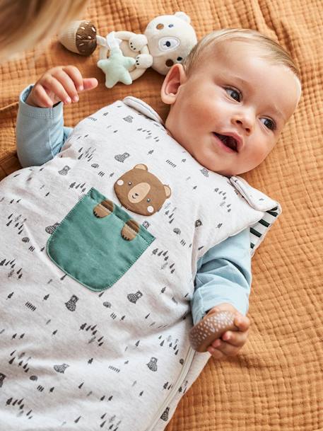 Gigoteuse sans manches GREEN FOREST beige chiné - vertbaudet enfant 