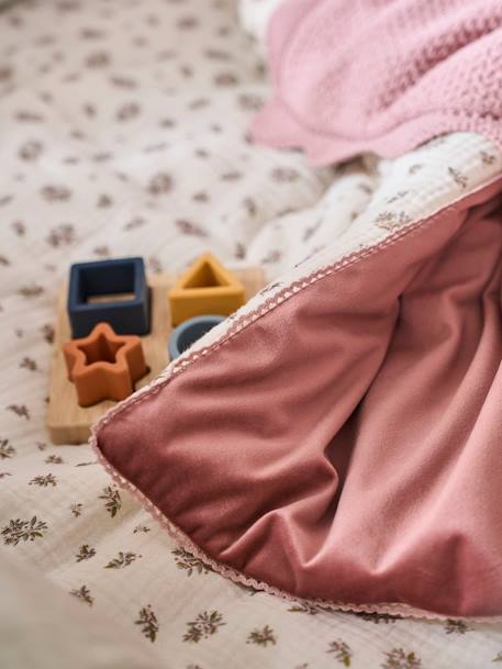 Wafel honingraat sprei ecru/meerkleurig - vertbaudet enfant 