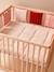Tour de lit/tour de parc modulable HAPPY BOHEME rose imprimé - vertbaudet enfant 
