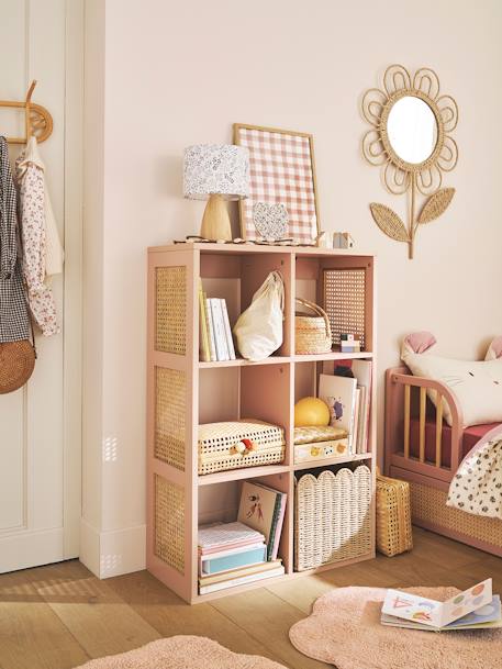 Meuble 6 cases LIGNE POÉSIE rose nude+vert - vertbaudet enfant 