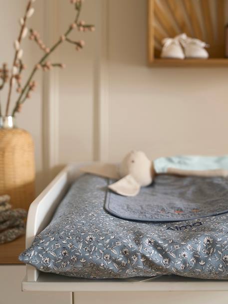 Matelas à langer personnalisable INDIA bleu imprimé - vertbaudet enfant 