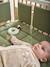 Tour de lit / tour de parc pare-chocs en gaze de coton uni olive+taupe - vertbaudet enfant 