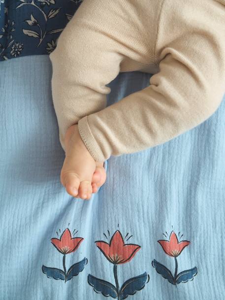 Tapis de sol / Fond de parc patchwork INDIA bleu imprimé - vertbaudet enfant 