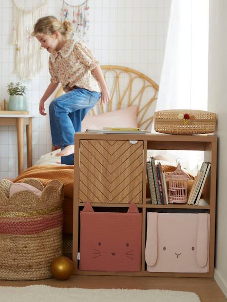 Porte pour meuble à cases chevrons bois - vertbaudet enfant 