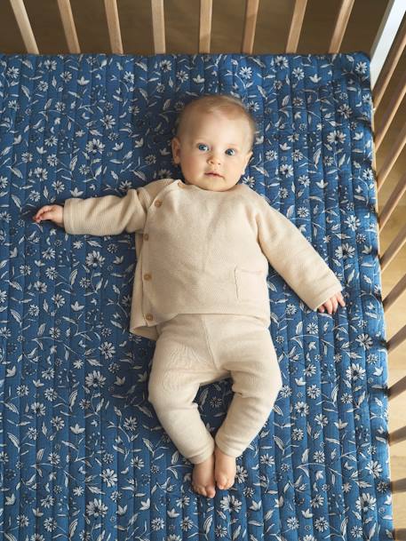 Tapis de sol / Fond de parc patchwork INDIA bleu imprimé - vertbaudet enfant 