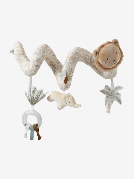 Activiteitenspiraal leeuw in fluweel BABYLON beige - vertbaudet enfant 