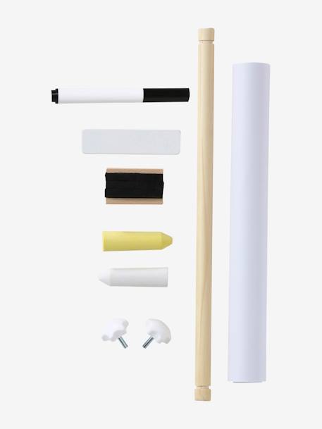 Petit tableau 3 en 1 pliable en bois FSC® jaune - vertbaudet enfant 